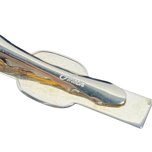 Vintage Shriners Anson Gold Tone And Red Tie Bar With Initials H R (1526) - Picture 5 of 5